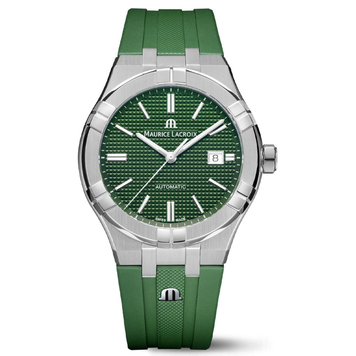 Maurice Lacroix Men's Aikon Green Dial Watch - AI1108-SS00F-630