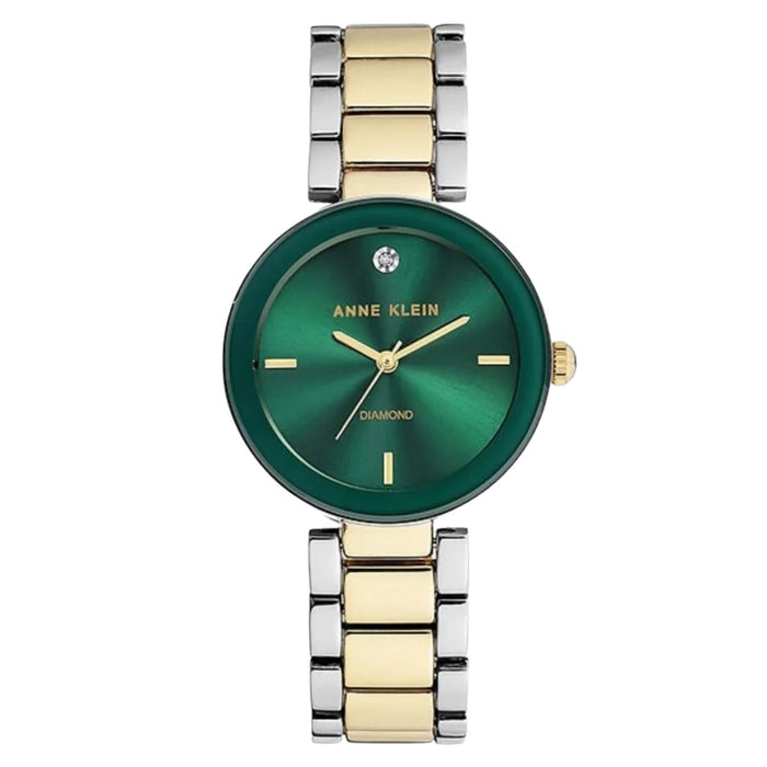 Anne Klein Women's Classic Green Dial Watch - AK/1363GNTT