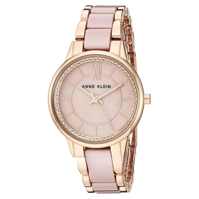 Anne Klein Women's Classic Rose gold Dial Watch - AK/3344TPRG