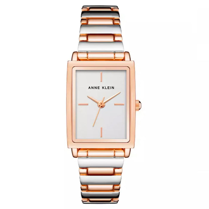 Anne Klein Women's Classic White Dial Watch - AK/3763SVRT