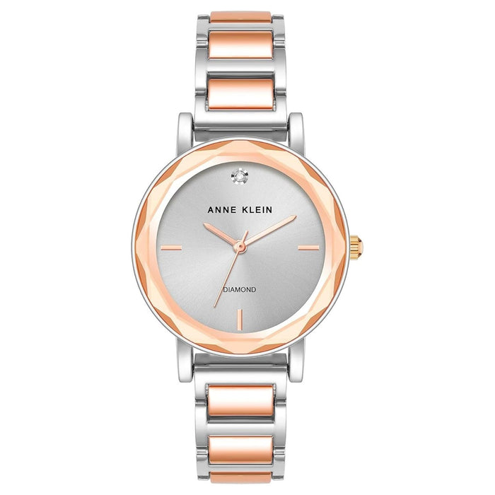 Anne Klein Women's Classic Silver Dial Watch - AK/3967SVRT