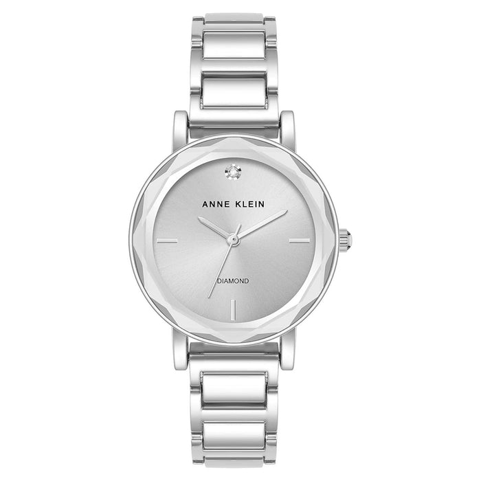 Anne Klein Women's Classic Silver Dial Watch - AK/3967SVSV