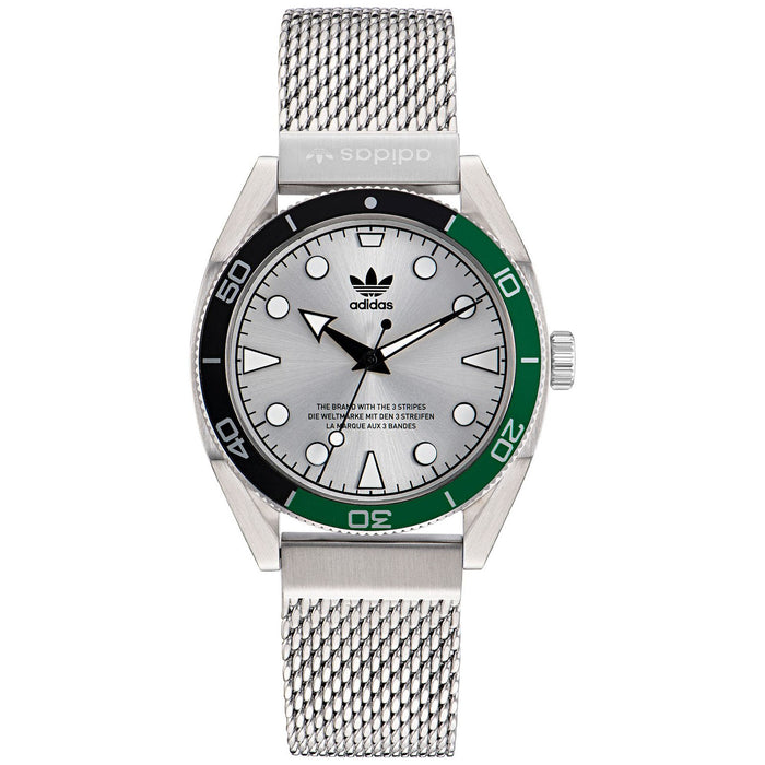 Adidas Men's Originals Fashion Edition Two Silver Dial Watch - AOFH22503