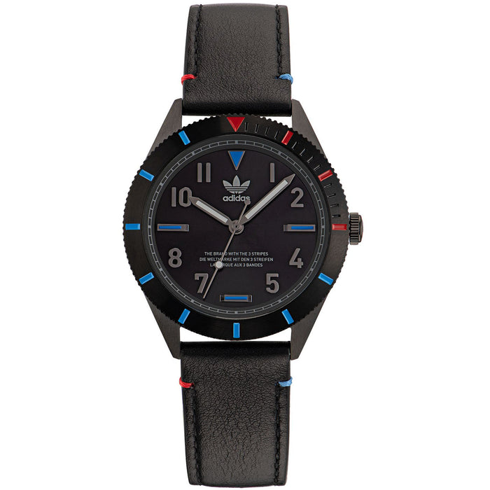 Adidas Men's Originals Fashion Edition Three Black Dial Watch - AOFH22506