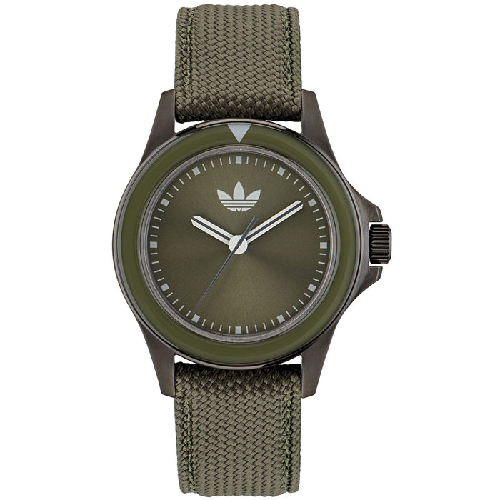 Adidas Men's Originals Expression One Green Dial Watch - AOFH23017