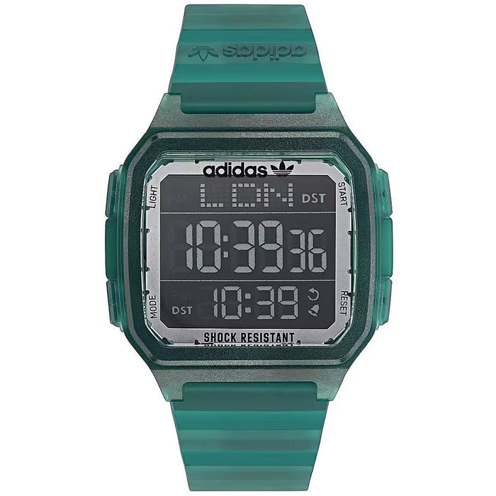 Adidas Men's Originals Street Digital One GMT Black Dial Watch - AOST22048