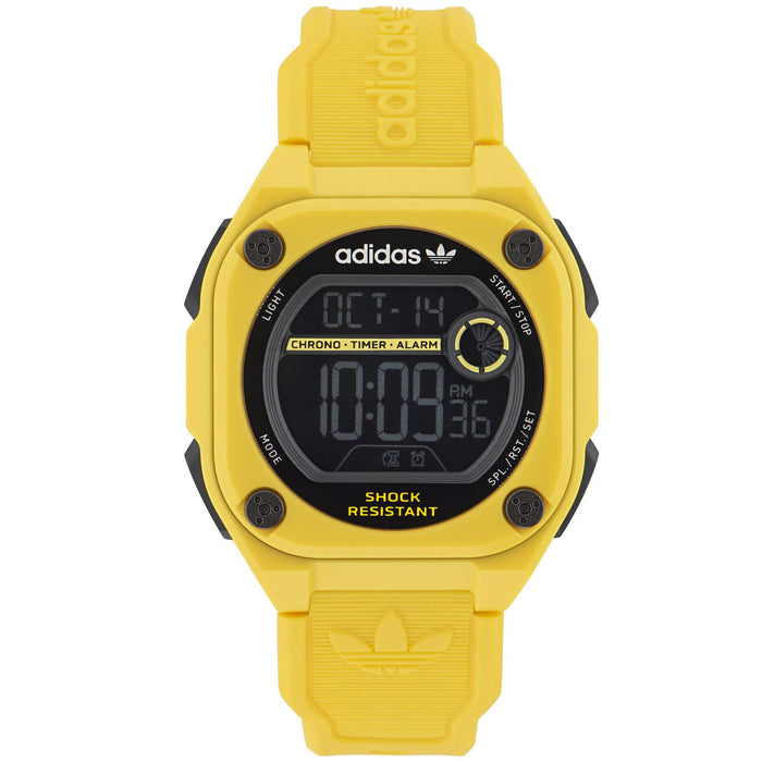 Adidas Men's Originals City Tech Two Black Dial Watch - AOST23060