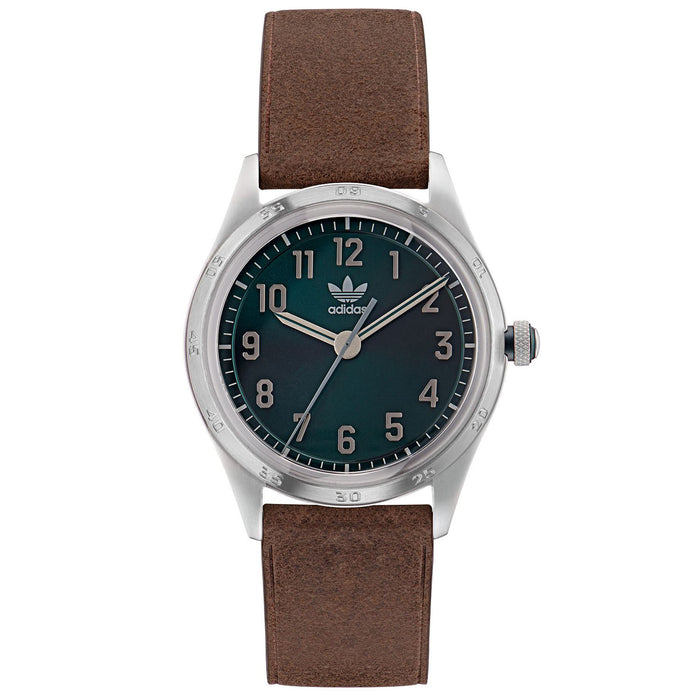 Adidas Men's Originals Style Code Four Green Dial Watch - AOSY22527