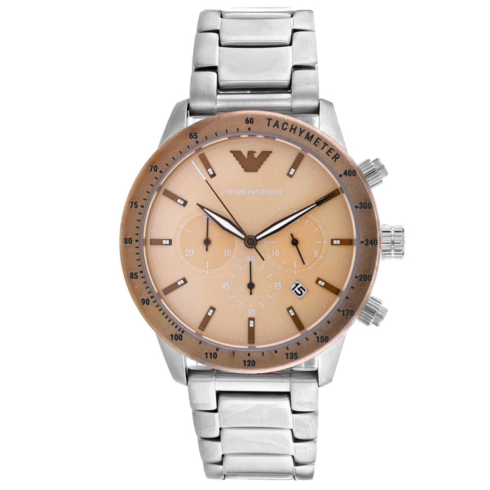 Armani Men's Mario Gold Dial Watch - AR11352