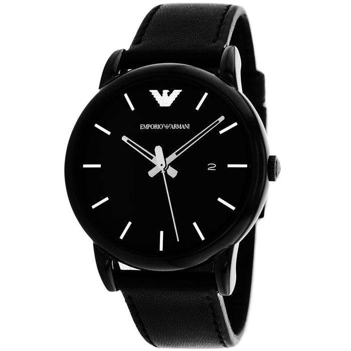 Armani Men's Classic Matte Black Dial Watch - AR1732