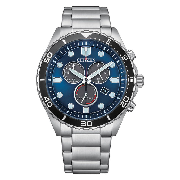 Citizen Men's Eco-Drive Blue Dial Watch - AT2560-84L