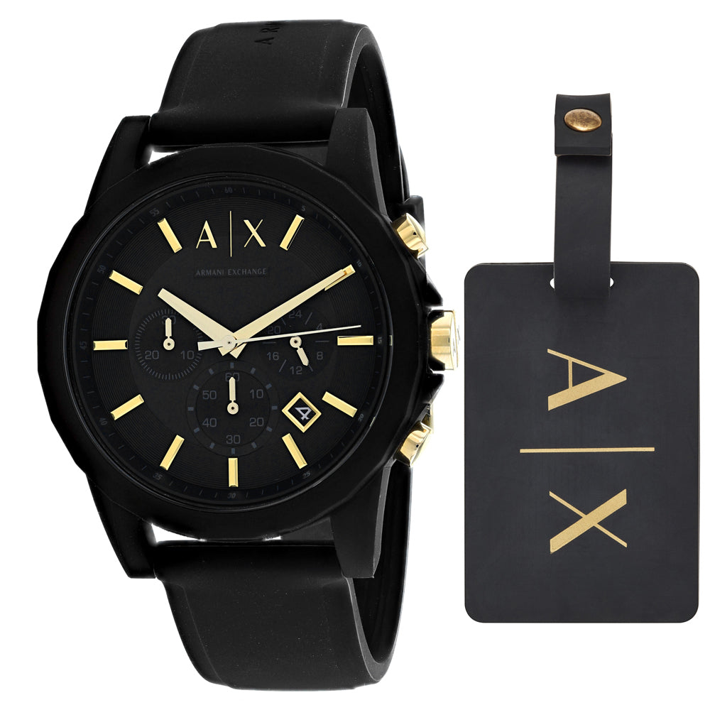 Armani Exchange Men's Classic Black Dial Watch - AX7105 — Accuratime