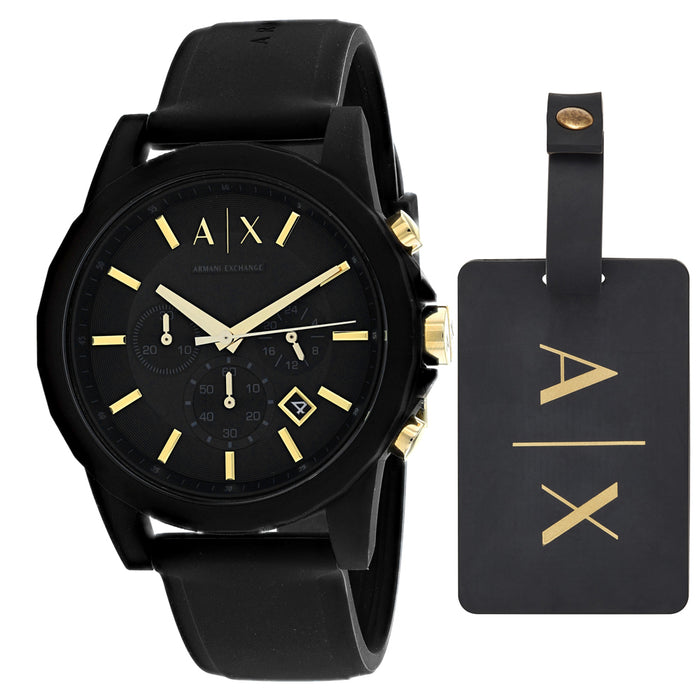 Armani Exchange Men's Classic Black Dial Watch - AX7105