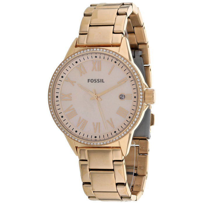 Fossil Women's Blythe Rose Gold Dial Watch - BQ3210