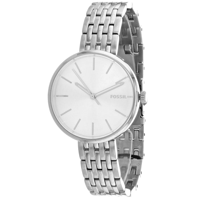 Fossil Women's Hutton Silver Dial Watch - BQ3465