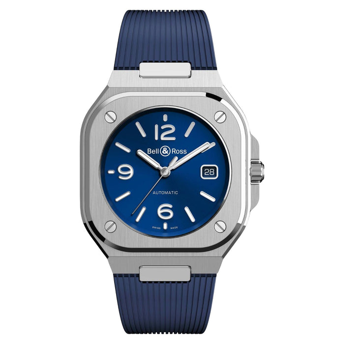 Bell & Ross Men's Urban Blue Dial Watch - BR05A-BLU-ST/SRB