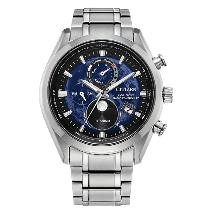 Citizen Men's Tsuki Blue Dial Watch - BY1010-57L