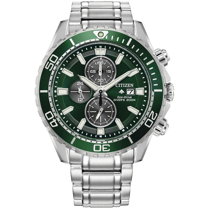 Citizen Men's Promaster Dive Eco-Drive Green Dial Watch - CA0820-50X