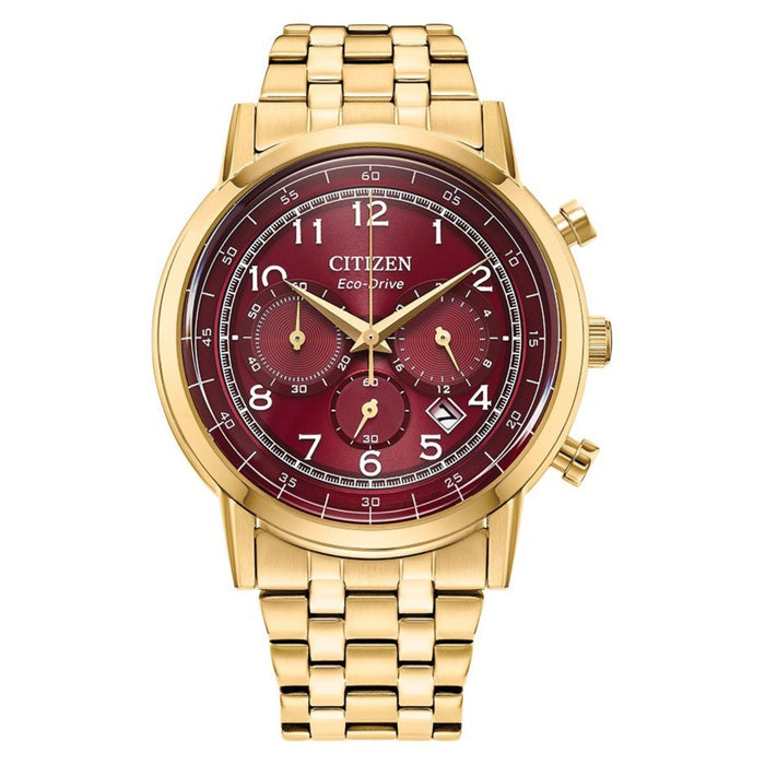 Citizen Men's Eco-drive Red Dial Watch - CA4632-58X