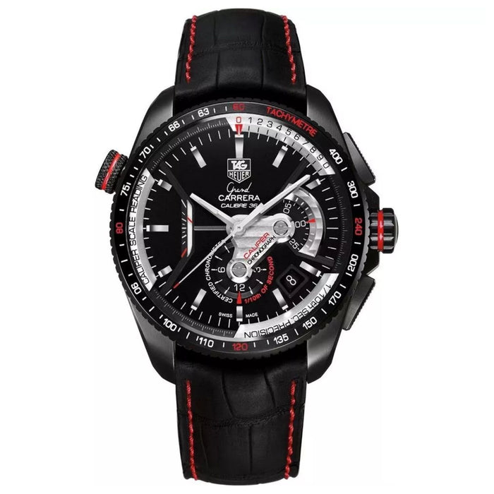 Tag Heuer Men's Carrera Black Dial Watch - CAV5185.FC6237