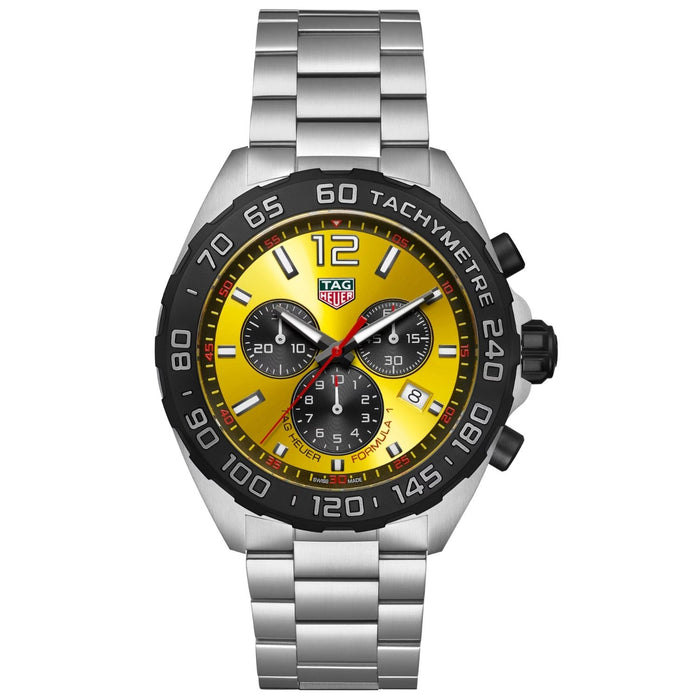 TAG Heuer Men's Formula 1 Yellow Dial Watch - CAZ101AM.BA0842