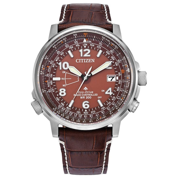 Citizen Men's Eco Skjy Brown Dial Watch - CB0248-01X