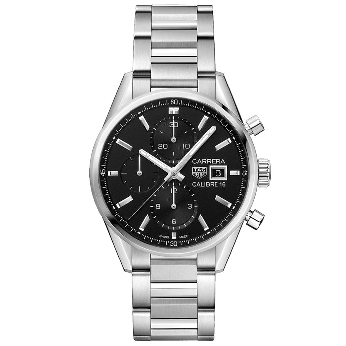 Tag Heuer Men's Carrera Calibre  Black Dial Watch - CBK2110.BA0715