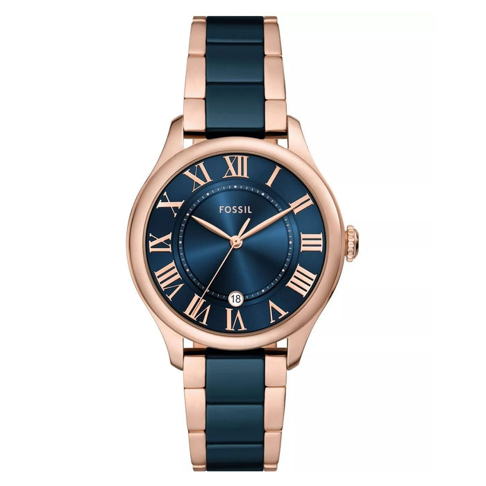 Fossil Women's Gilmore Blue Dial Watch - CE1134