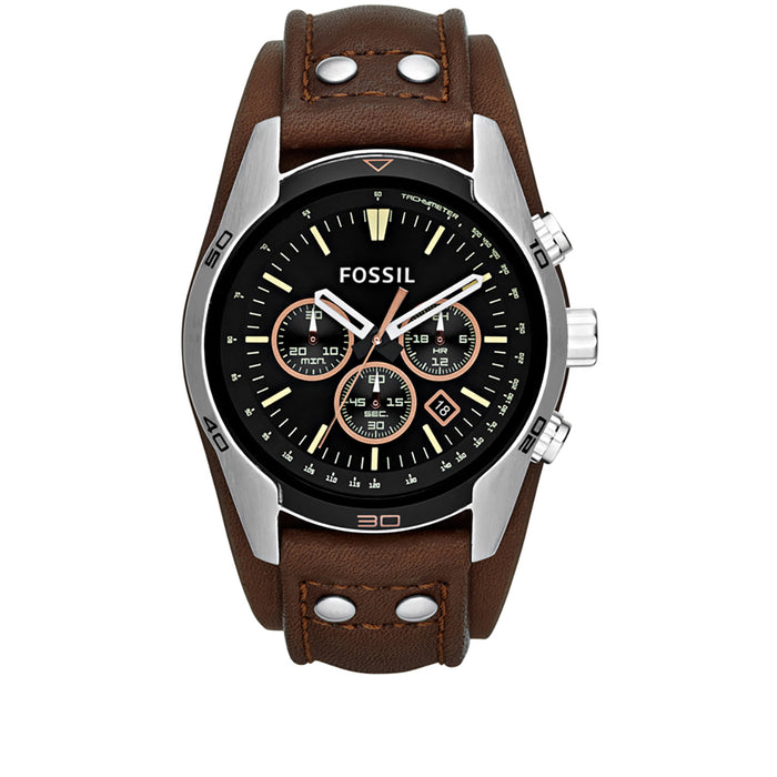 Fossil Men's Coachman Black Dial Watch - CH2891