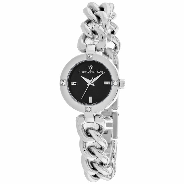 Christian Van Sant Women's Sultry Black Dial Watch - CV0211