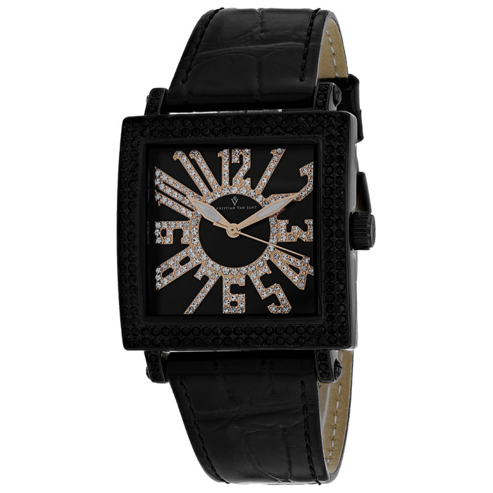 Christian Van Sant Women's Black Dial Watch - CV0244