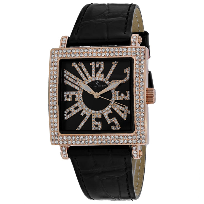 Christian Van Sant Women's Black Dial Watch - CV0245