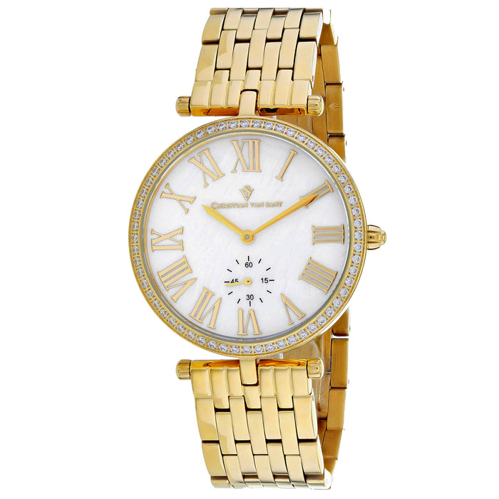 Christian Van Sant Women's Hush Mother of pearl Dial Watch - CV0292