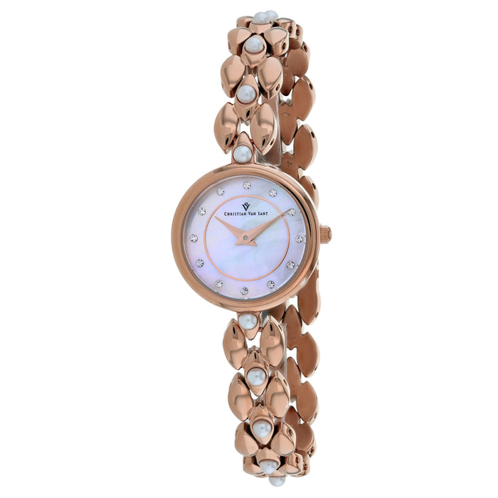 Christian Van Sant Women's Perla Pink mother of pearl Dial Watch - CV0615