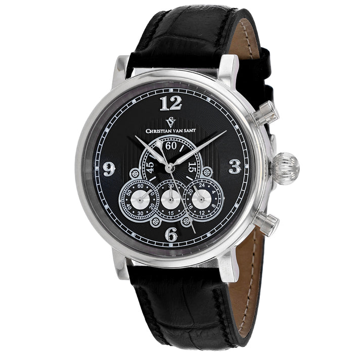 Christian Van Sant Men's Black Dial Watch - CV0711