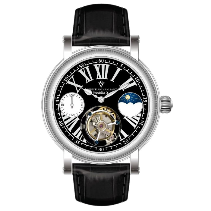 Christian Van Sant Men's Tourbillon X Limited Edition Black Dial Watch - CV0998