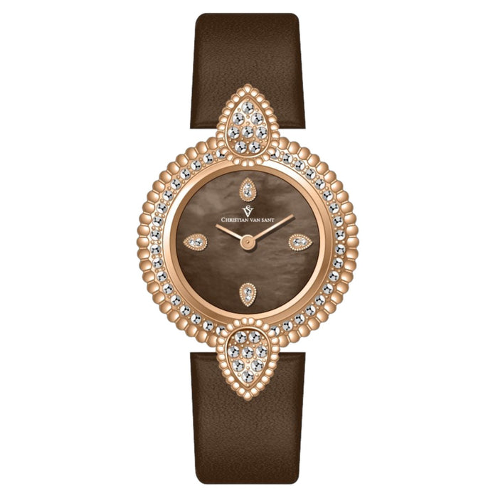Christian Van Sant Women's Valor Brown Dial Watch - CV1275