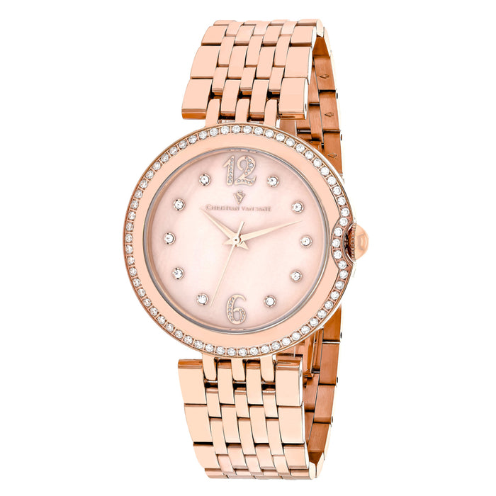 Christian Van Sant Women's Jasmine Rose gold MOP Dial Watch - CV1614