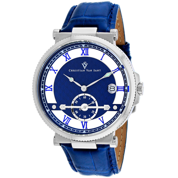 Christian Van Sant Men's Clepsydra Blue Dial Watch - CV1700