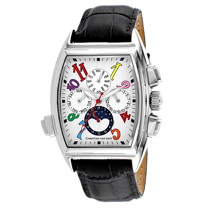 Christian Van Sant Men's Grandeur White Dial Watch - CV2131