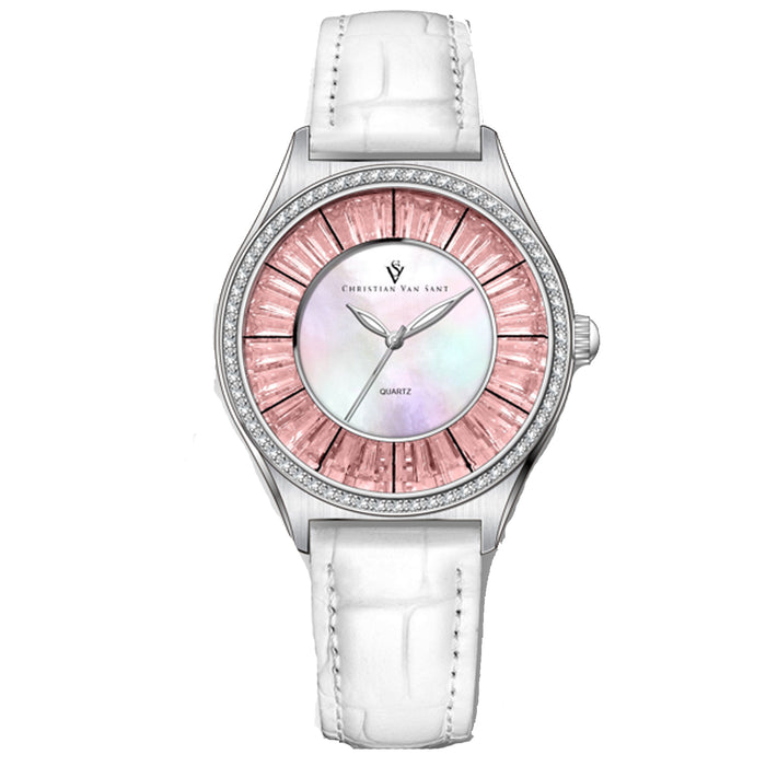 Christian Van Sant Women's Luna Mother of pearl Dial Watch - CV3201