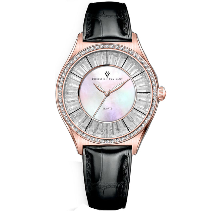 Christian Van Sant Women's Luna Mother of pearl Dial Watch - CV3205