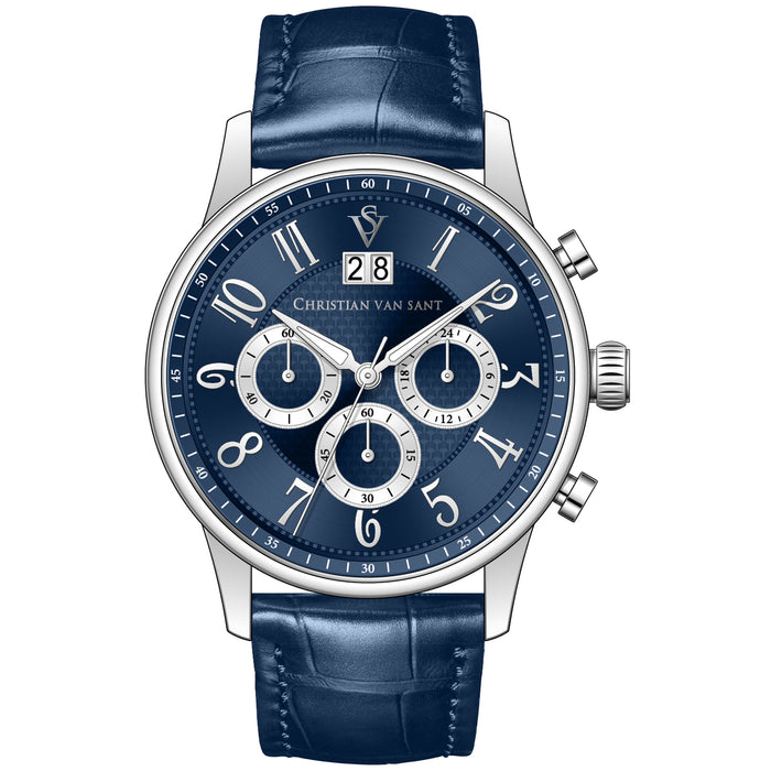 Christian Van Sant Men's Heritage Blue Dial Watch - CV3941