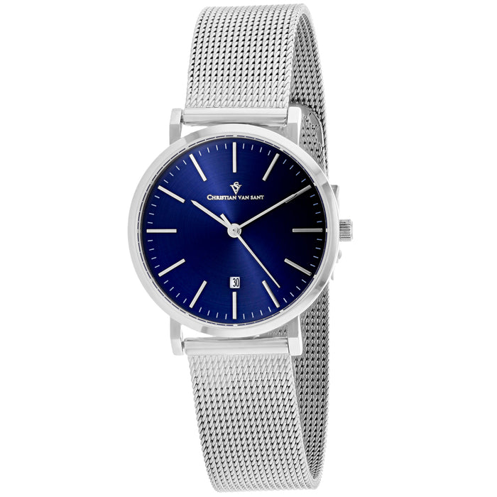 Christian Van Sant Women's Paradigm Blue Dial Watch - CV4220