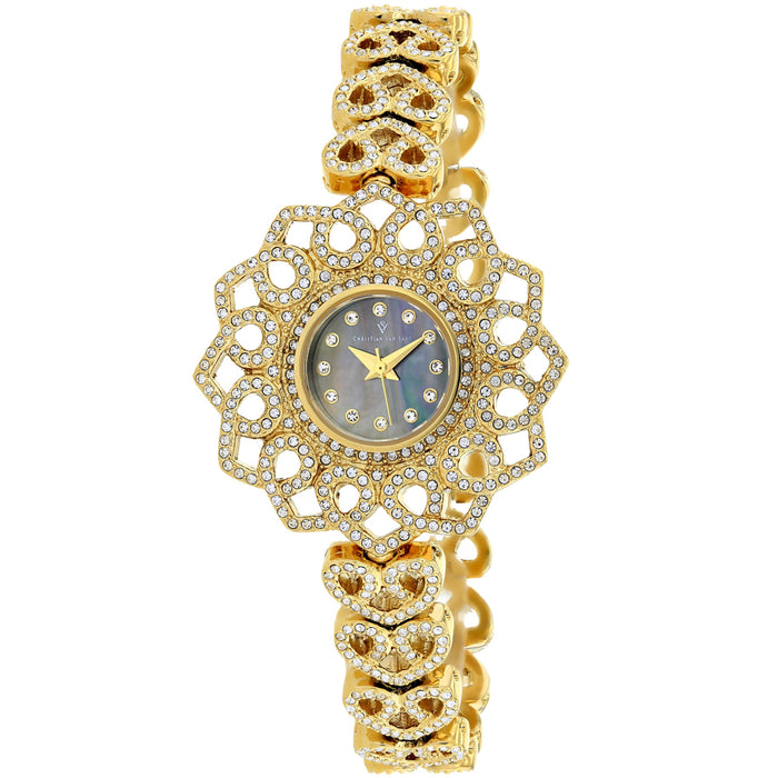 Christian Van Sant Women's Chantilly Black MOP Dial Watch - CV4814