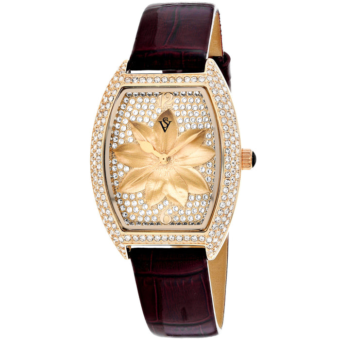 Christian Van Sant Women's Lotus Brown Dial Watch - CV4857