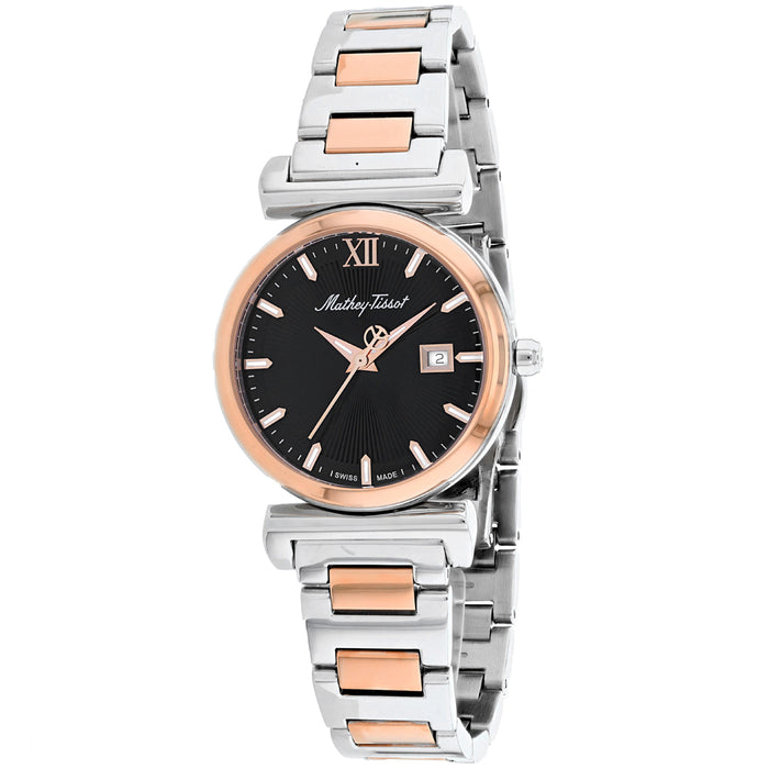 Mathey Tissot Women's Black Dial Watch - D410BN