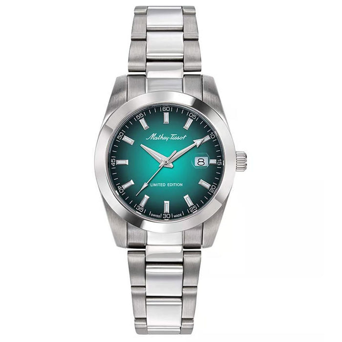 Mathey-Tissot Women's Mathy Sunray Green Dial Watch - D451VEN
