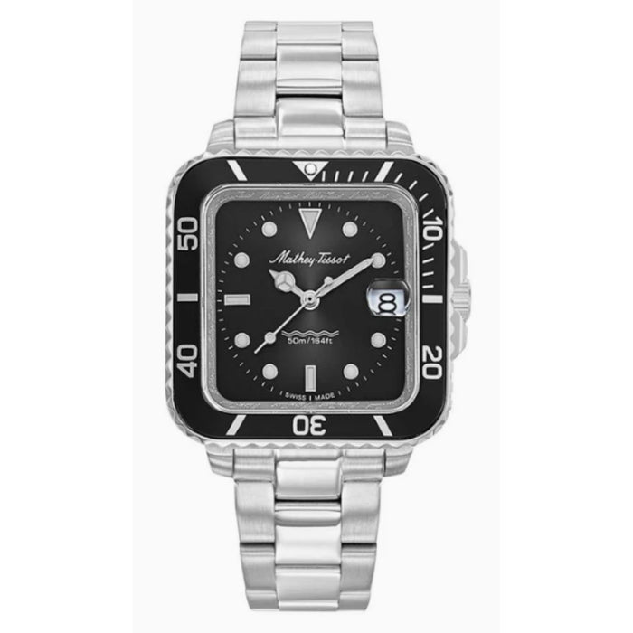 Mathey Tissot Men's Vintage Black Dial Watch - D902QAN