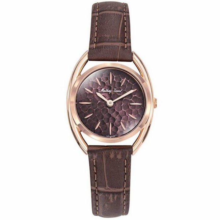 Mathey Tissot Women's Saphira Brown Dial Watch - D933PLM